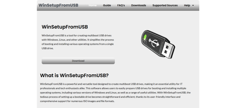 What Is WinSetupFromUSB and How Does It Work? What Is WinSetupFromUSB and How Does It Work